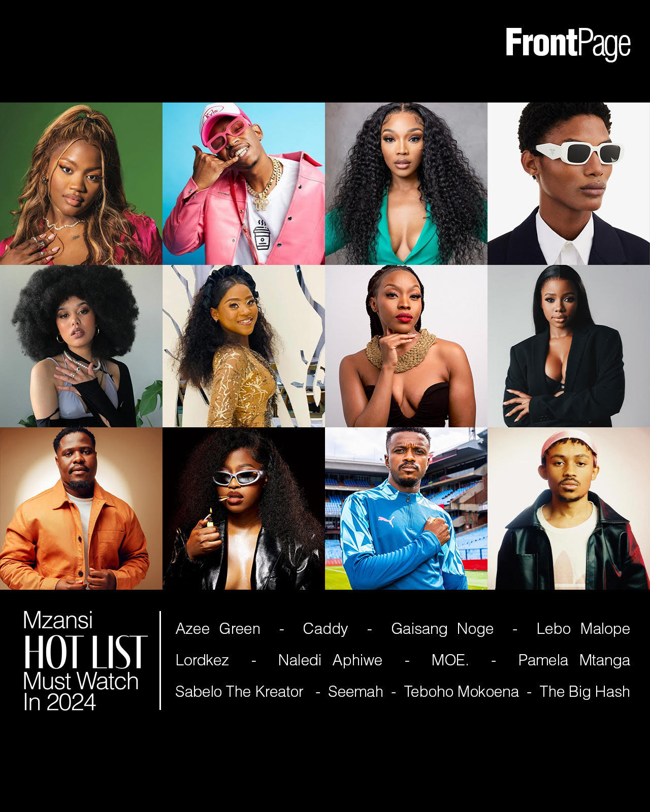 Mzansi Hot List: Must Watch In 2024 - Front Page